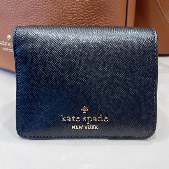 Kate Spade Madison Small Bifold Wallet
Black 
NWT - Picture 5 of 16